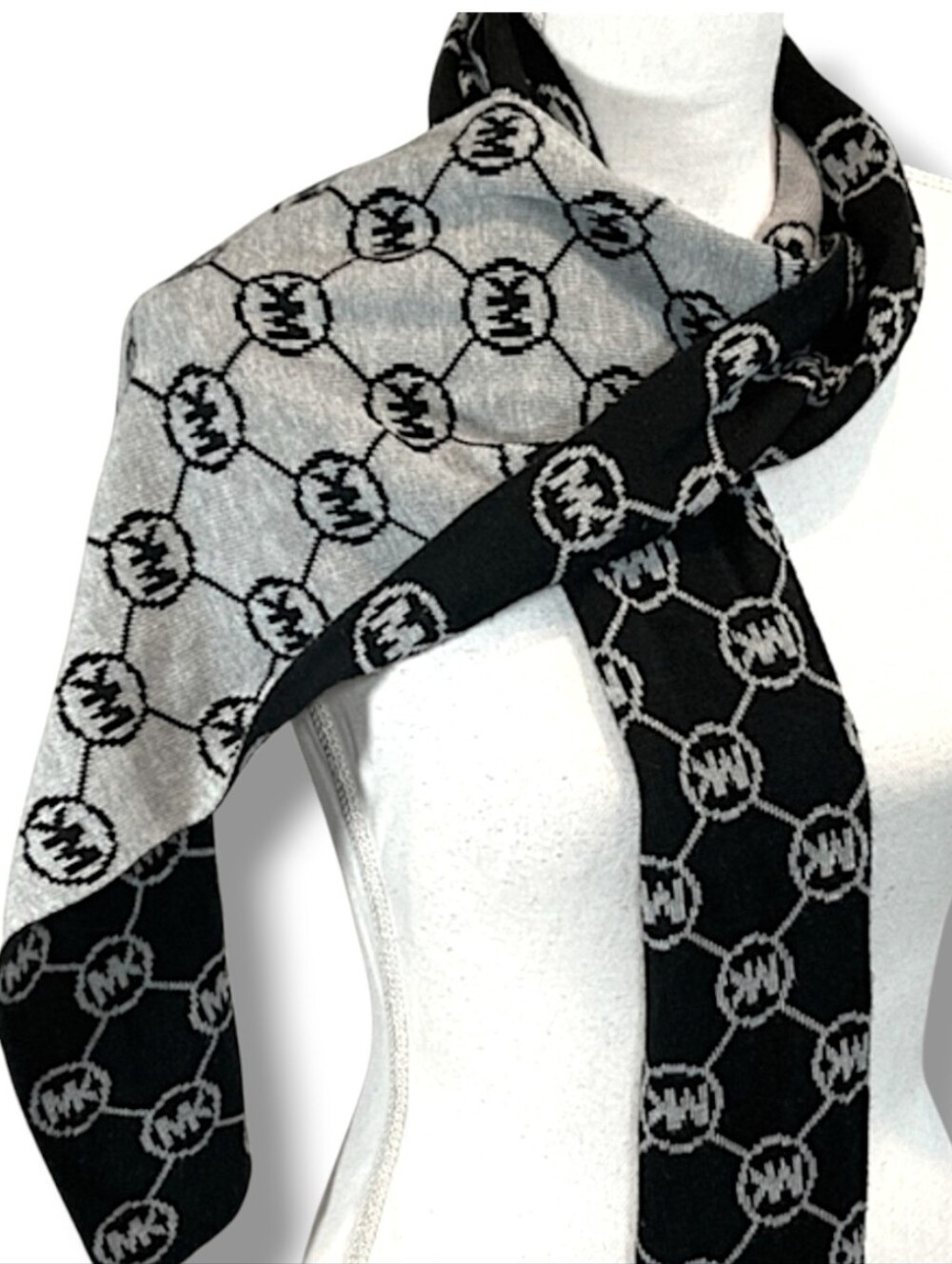 New Michael Kors reversible logo scarf